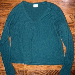 Madewell Green Long Sleeve Shirt
